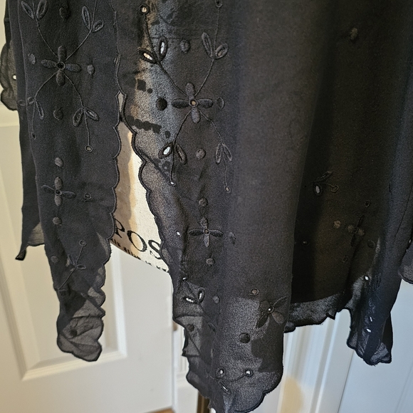 Corey Lynn Calter Silk Embroidered Jacket - Picture 5 of 12